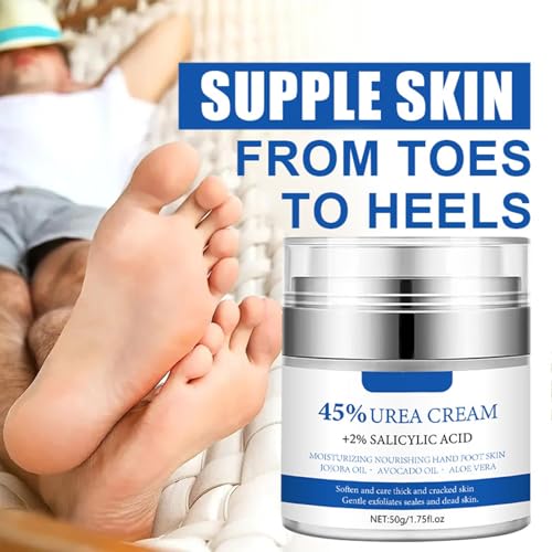 Urea Cream 45% Plus 2% Salicylic Acid Foot & Hand Moisturizer - 1.75 Fl Oz