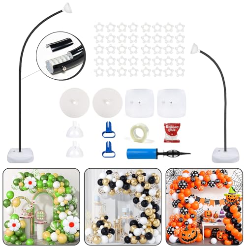 Half Balloon Arch Stand Kit for Floor Wedding & Party - Black - OurWarm