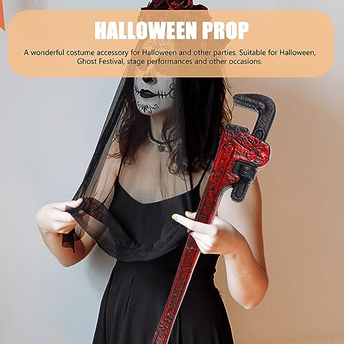 Halloween Fake Wrench Prop - Plastic Horror Party Cosplay Tool