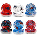 Disposable Spider Web Paper Plates - 7 Inch, 60 Pcs, Festive Party Dinnerware - Variation: Spider