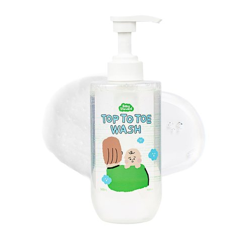 Skiennix Baby Wash & Shampoo - Tear-Free, Low pH Plant-Based Foam, Unscented, 16.9 fl. oz.