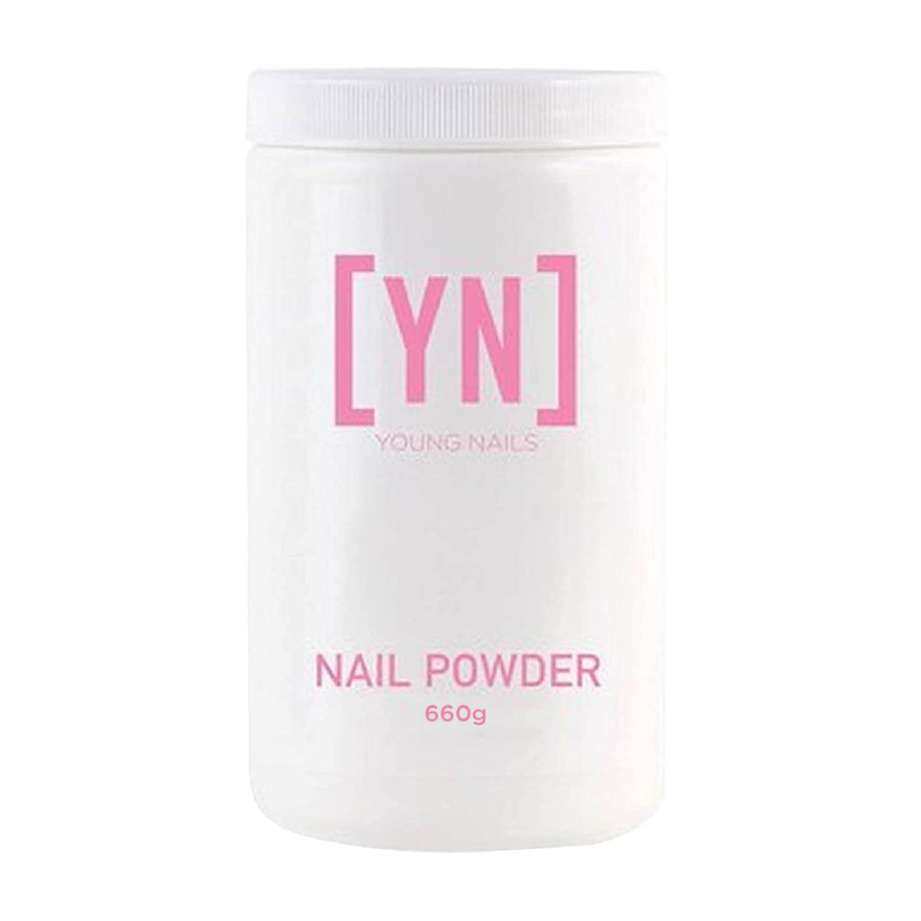 Young Nails Acrylic Cover Powder - Professional Self-Leveling Nail Powder for Extensions | Clear Nude Pink, 660g