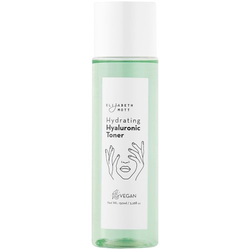 Elizabeth Mott Hydrating Hyaluronic Toner - 2‑in‑1 Serum & Toner Hyaluronic Acid & Antoxyl Extract - Lightweight Korean Skincare for Hydration, Pore Minimizer & Glow – Vegan & Cruelty-Free, 150 ml
