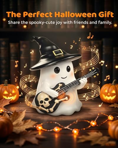 Big Halloween Rocking Ghost Figurine - Cute Indoor Home Decoration