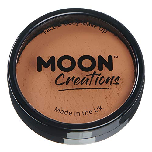 Pro Face & Body Paint Cake - Light Brown, Water-Based Makeup, 1.26oz - Professional & Beginner Friendly