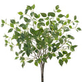 32-Inch Artificial Eucalyptus Stems - Set of 6 Green Faux Foliage for Home Decor