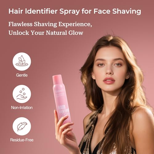 Facial Hair Identifier Spray for Face Shaving - 6 Ounce Pack of 1