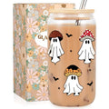 Ghost Mushroom Halloween Coffee Cup - Spooky Mushroom Ghost Drinkware, 16oz