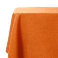 Rectangle Table Cover 118x57 Inches Pumpkin Orange Linen Textured Waterproof