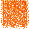 Autumn Maple Leaf Garland - 12PCS Fall Artificial Vines in Red-Orange - Indoor Outdoor Decor