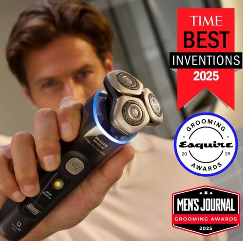 Philips Norelco Shaver i9000 Prestige - Ultra Wet & Dry Electric Shaver with SenseIQ Pro Technology | Dark Slate Finish, Triple Lift & Cut System