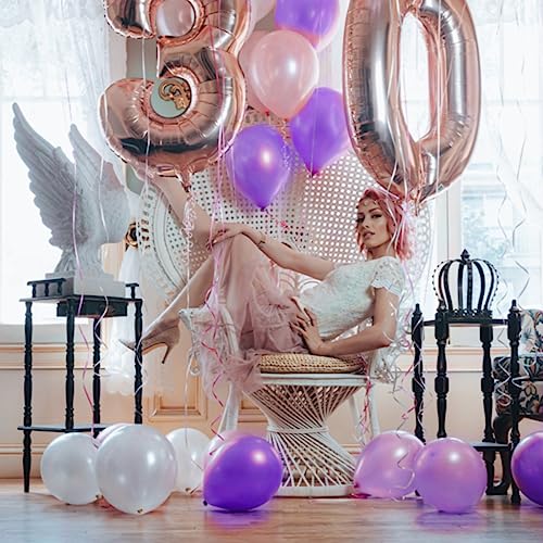 Purple Pearl Latex Balloons 12 Inch - Pack of 120 with Variation A08-Purple