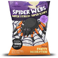 Halloween Spider Web Decoration Extra Large 1500 Sq Feet with Plastic Spiders