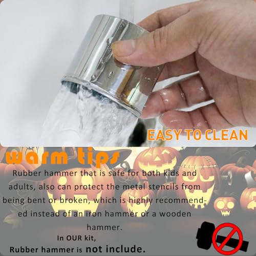 24PCS Pumpkin Carving Kit Halloween, Kids Safe & Easy DIY Jack-O-Lantern Tools