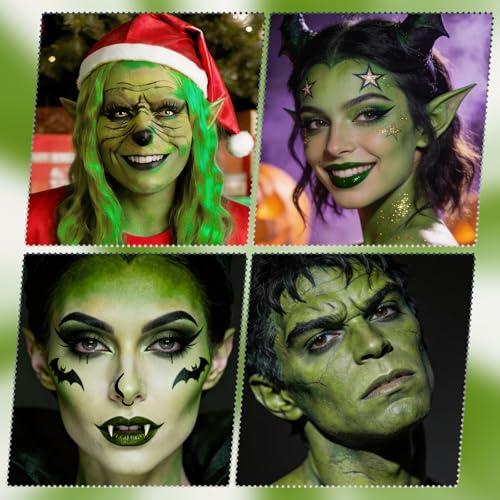 Light Green Water-Based Face & Body Paint for Cosplay & Makeup