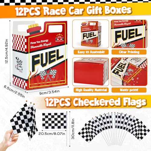 Race Car Party Favors Set - Style 1, Includes Gift Boxes, Pull-Back Cars, Sunglasses & Stickers for Kids' Birthday