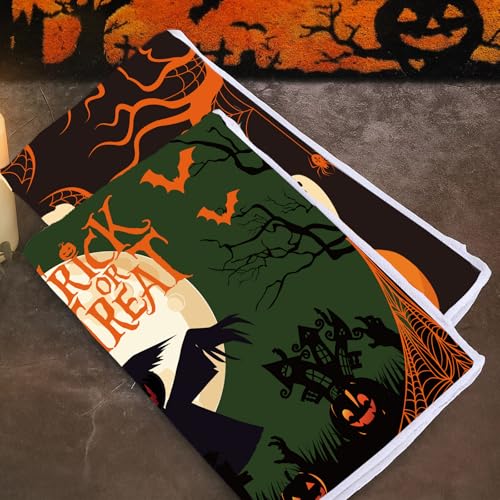 Pumpkin Ghost Halloween Kitchen Towels - Boo Halloween Dish Towels - 6 Pieces