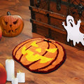 Halloween Pumpkin Bath Rug - Non Slip Doormat for Bathroom & Kitchen Decor - Pumpkin Variation