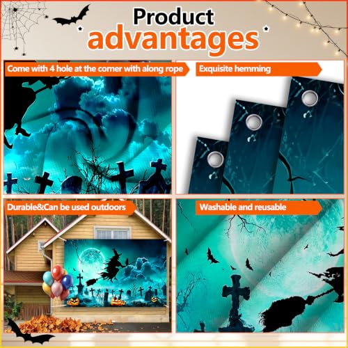 Halloween Birthday Backdrop - Witch Party Decoration Lel-115 - Happy Halloween Theme Banner