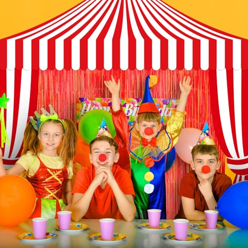 Red Circus Tent Decoration Set for Carnival Party - 5 Pieces