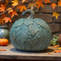 Newgreen Artificial Pumpkin Decor - 6.5 Inch Green Fall Halloween Thanksgiving