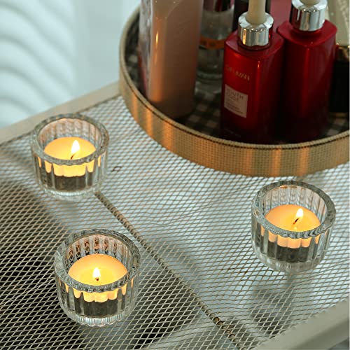 Clear Glass Tealight Candle Holders Set of 48 - Wedding & Party Decor