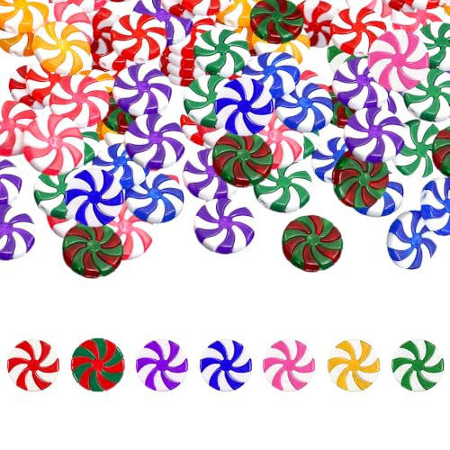 Christmas Candy Cane Ornaments - 100 Pack Peppermint Holiday Decorations - DIY Tree & Craft Accents