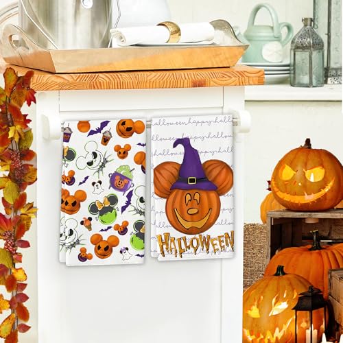 Halloween Kitchen Towels 18x26 Inch Spider Design for October Home Party Decor