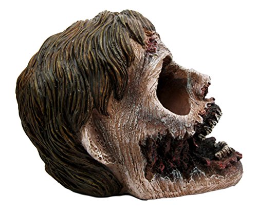 Gory Zombie Head Salt and Pepper Shaker Set Halloween Decor 5.5"