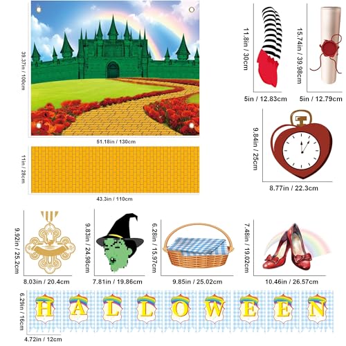 Wizard Halloween Car Decorations Kit for SUV - Trunk or Treat Theme with Backdrop & Accessories - The Wizard Variation