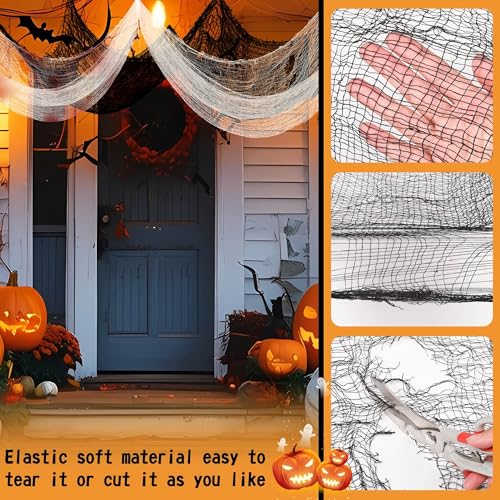 Halloween Creepy Cloth Set - 6 Pack Black & Red 30x72 Inch Decor