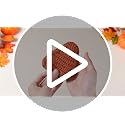 Fall Pumpkin Pie Crochet Coasters Set of 6 Handmade Autumn Decor