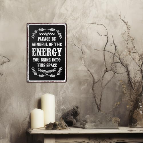Wiccan Metal Decor Sign for Home & Witchcraft Room - Gothic Pagan Gift