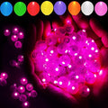 200pcs Pink Mini LED Balloon Lights - Tiny Round Lamp for Party & Wedding Decor