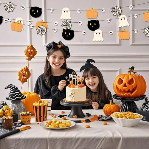 Halloween Party Banner Set - 2 Pieces 9.84ft Decor for Fall & Halloween Celebrations