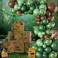Dinosaur Party Decorations Kit - Balloons, Banner, Vines & Table Centerpieces