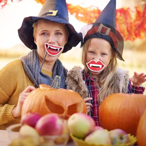 25PCS Halloween Photo Booth Props Kit for Spooky Party Decorations