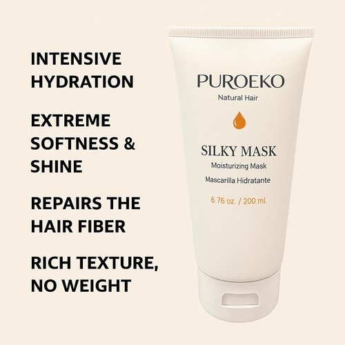Silky Mask | Natural Formula Hair Mask for Deep Hydration & Frizz Reduction - 8.5 oz