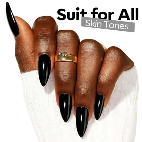 Black Gel Nail Polish - Soak Off UV/LED 15ML - Variation A0-Black Solid