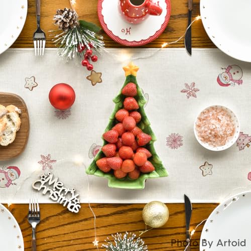 Gingerbread Man Xmas Table Runner 13x72 Inch - Pink Variation of THIS Listing