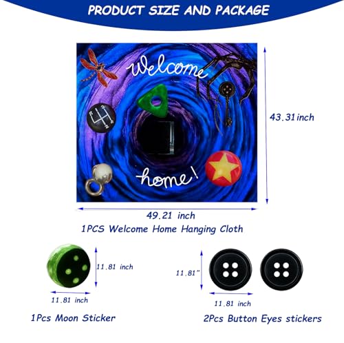 Halloween Car Trunk Decorations Kit with Welcome Banner & Stickers for SUV