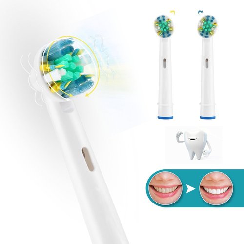 Etrhtec Toothbrush Replacement Heads Refill for Oral Electric Toothbrush Pro 1000/3000/5000/7000, Vitality Floss Action, 8 Count with Covers