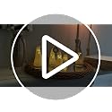 Ceramic Ghost Light Set - Halloween Decor with LED Lights, 5 Pieces