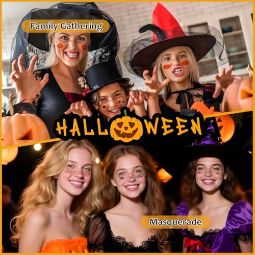 Halloween Freckles Face Tattoos 14-Piece Makeup Stickers - Variation B