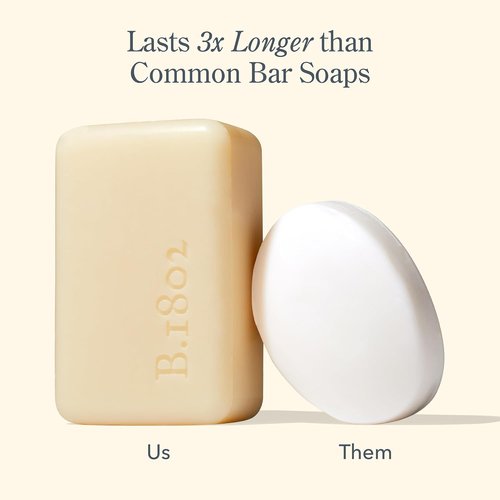 Beekman 1802 Goat Milk Body Soap Bar - Glacial Mint & Eucalyptus - Nourishes, Moisturizes & Hydrates - 100% Vegetable Soap with Lactic Acid - Good for Sensitive Skin - Cruelty Free - 9 oz