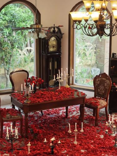 1000PCS Peach Blush Gradient Simulated Rose Petals for Wedding & Party Decoration - Romantic & Reusable
