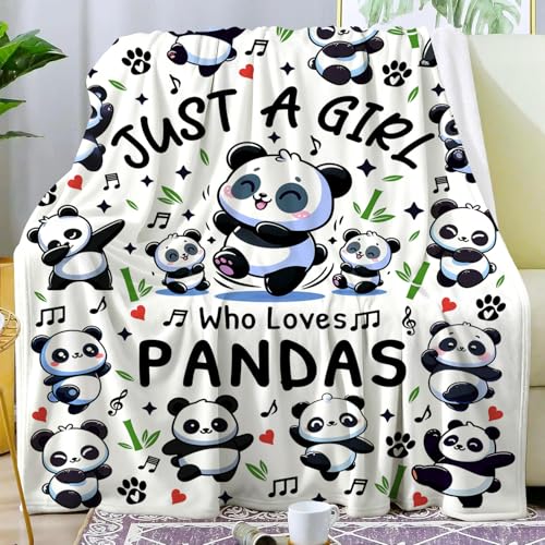 Panda Throw Blanket - 60x50 Inches Cozy Flannel Gifts for Kids & Adults Variation of THIS listing