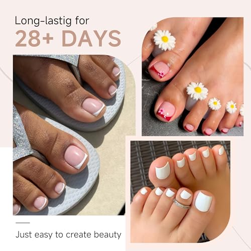 UNA GELLA Square Round Toe Nail Tips Set - 312Pcs, 15 Sizes, Soft Gel, A05 Variation