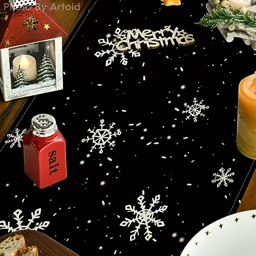 Snowman Snowflake Christmas Place Mat Set & Table Runner - Holiday Decor