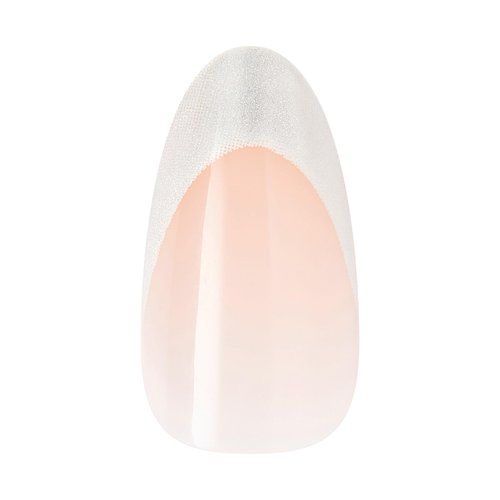 KISS CORE, Press On Nails, Nail glue included, 'Patchouli', White, Medium Size, Almond Shape, Includes 32 Nails, 2g Glue, 1 Manicure Stick, 1 Mini File